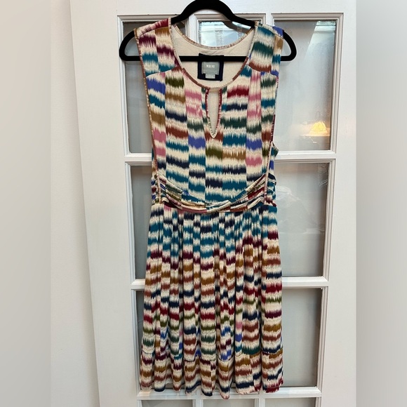 Anthropologie Maeve Colorful Sennebec Jersey Stretchy Sleeveless Dress Size M - Picture 5 of 15